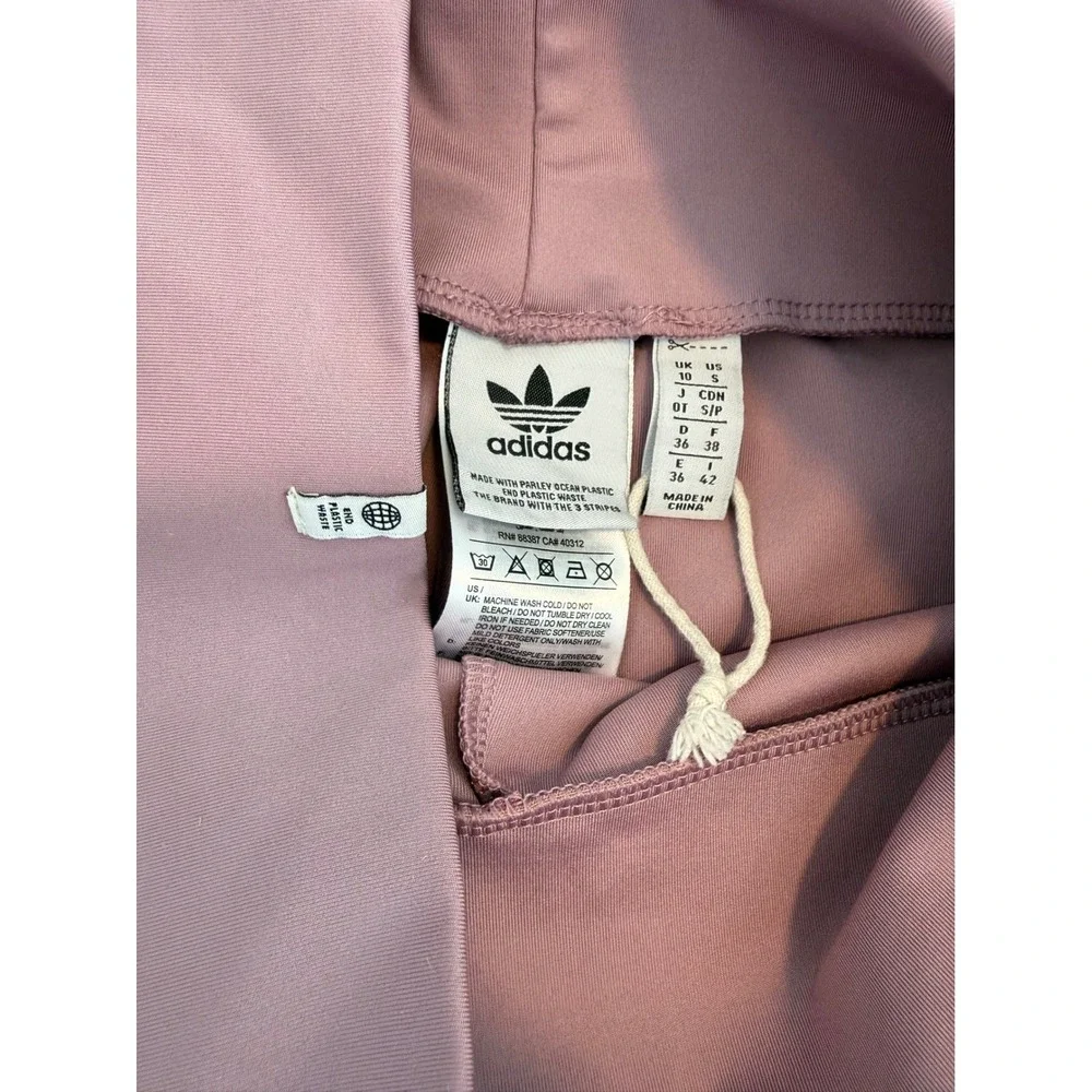 Adidas Originals Adicolor Classics 3-Stripe Leggings Mauve Purple Womens -Small - Picture 4 of 6